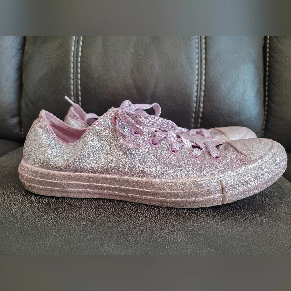 Pink Glitter Converse - Picture 9 of 9
